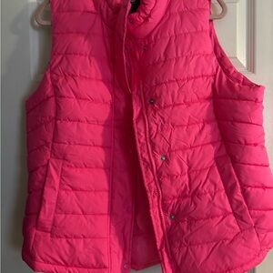 GAP Pink Quilted Puffer Vest